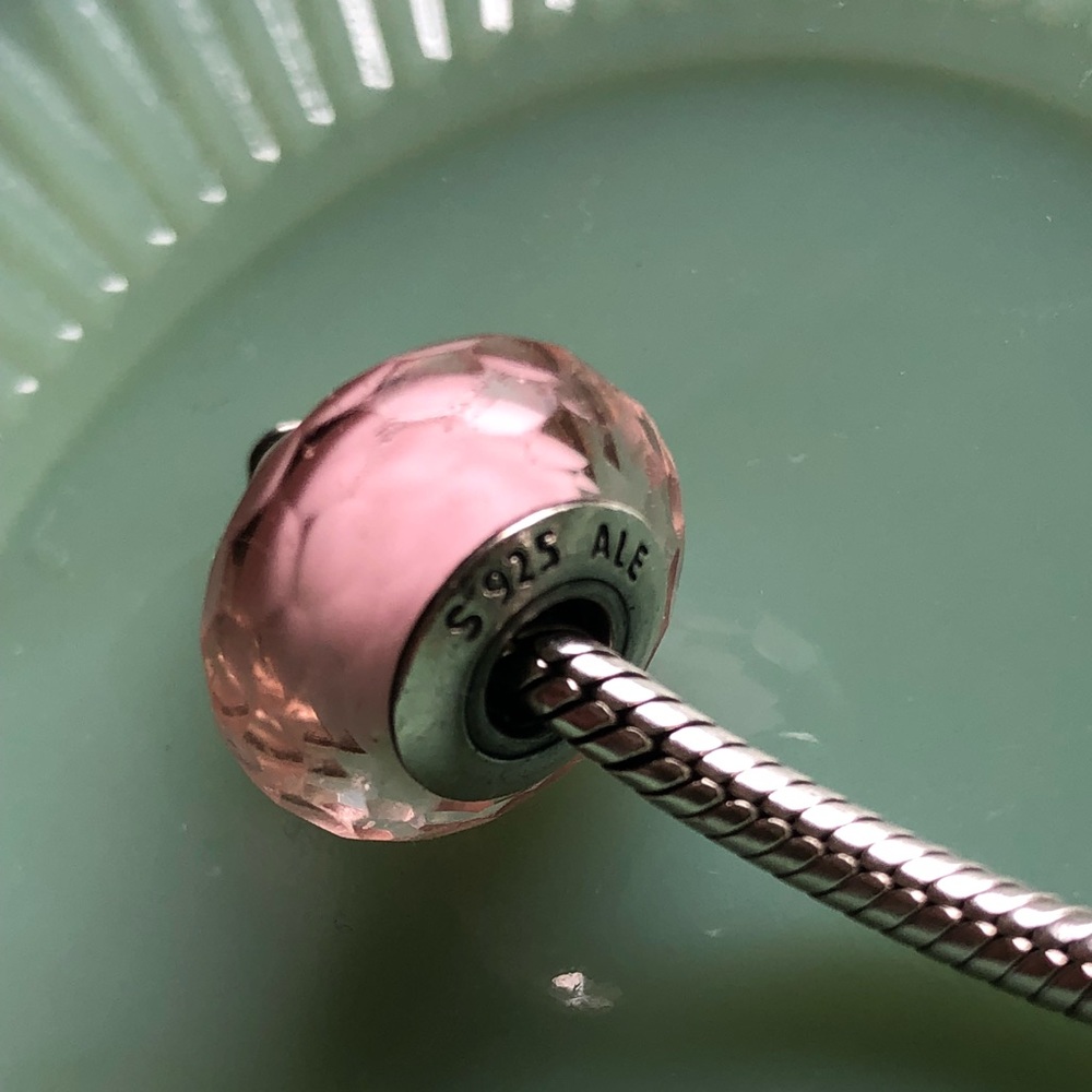 Pandora - Pink Murano Glass Charm